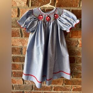 Charming smocked bishop dress size 3T